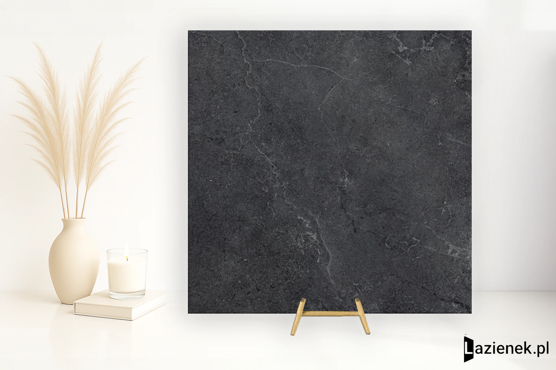 Cotto D'este Lithos Carbon półpolerowana 90x90 cm gr. 14 mm - płytka rektyfikowana / EGGLTP0